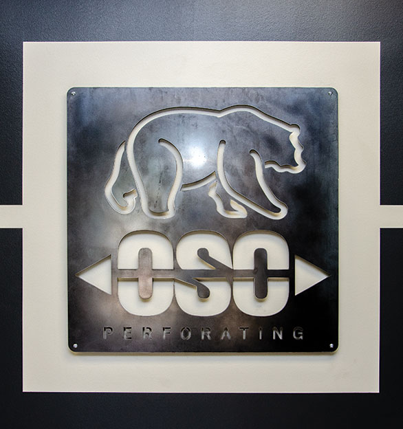 Oso Perforating Logo Sign